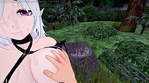 Hentai ASMR: The forest cleanses me of my semen in 3D cartoon